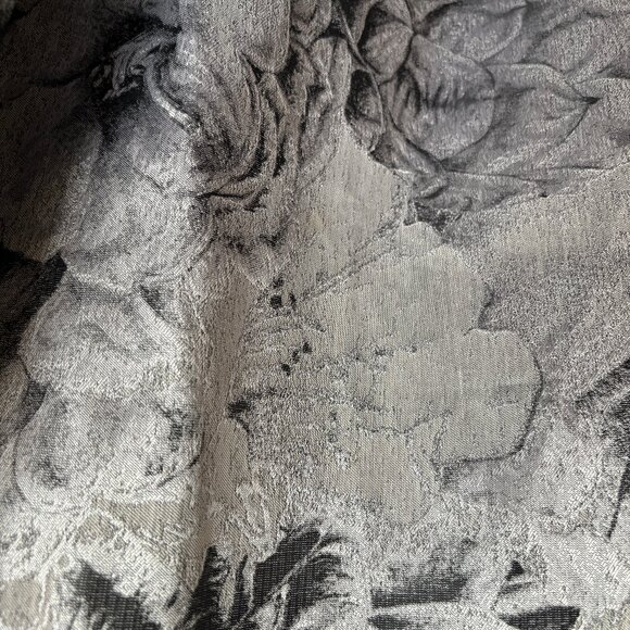 Sz2 Ted Baker London CAJU Silver Floral Circle Midi Skirt - Picture 5 of 16